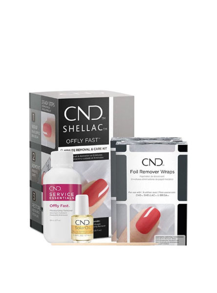 Offly Fast Remover Kit, Gel/shellac Cnd 2 x 10 Foi
