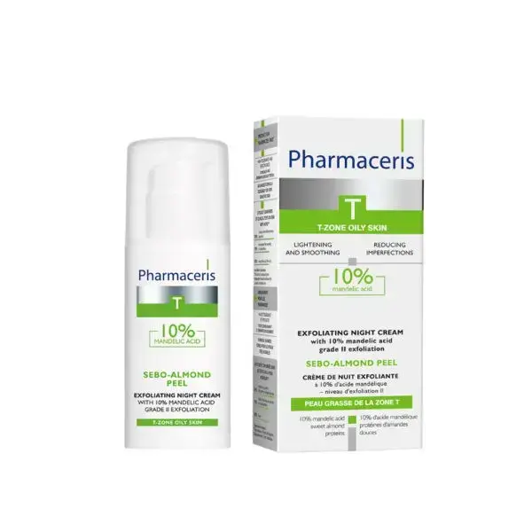 Eksfolierende Natcreme med Mandelsyre fra Pharmaceris 50ml
