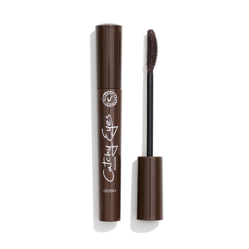 Allergivenlig Mascara - Catchy Eyes 002 Brun fra Gosh
