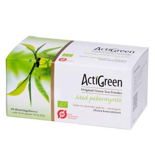 Actigreen Grøn Te Pebermynte ø  Bull  40 Breve