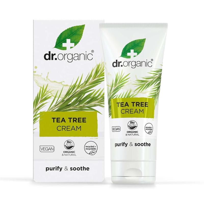 Antiseptisk Tea Tree Creme fra Dr. Organic - 50 ml