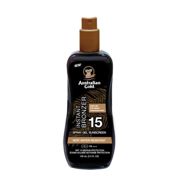 Australian Gold   Solcreme Lotion M  Spray  Spf 15 M Bronzer   100 Ml    Solcreme   Hos Frisøren   Baronen