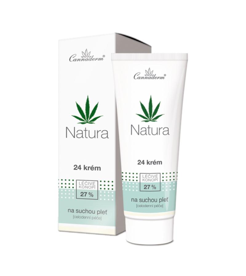 Cannaderm Natura 24 Ansigtscreme til Tør Hud 75 g