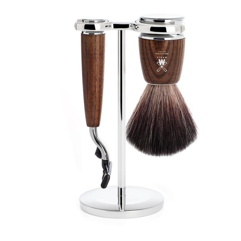 Mühle Barbersæt med Mach3 Skraber og Fiber Barberkost