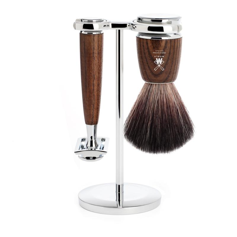 Eksklusivt Mühle Barbersæt med Skraber og Barberkost