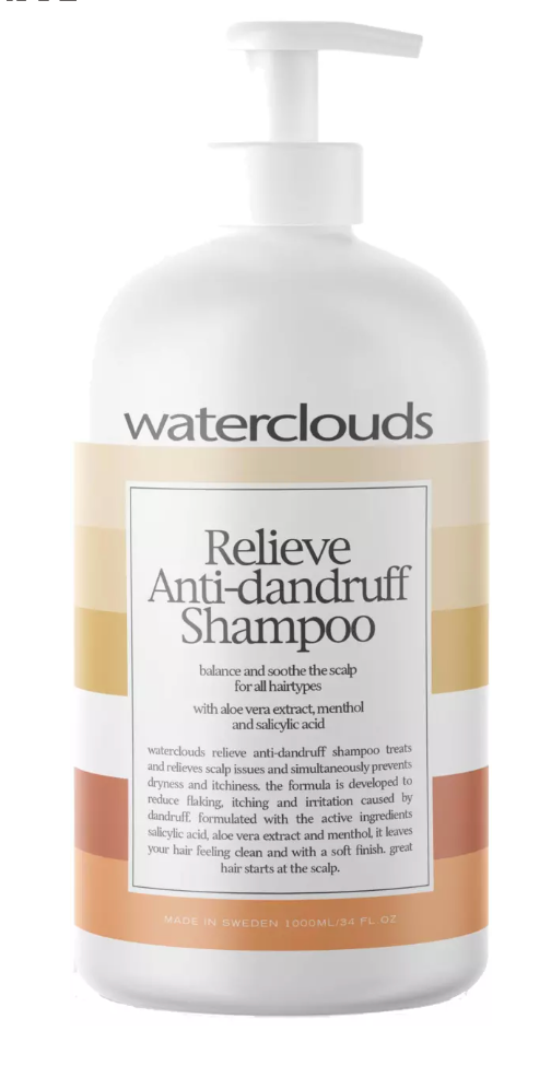 Waterclouds Relieve Anti-Dandruff Shampoo 1000ml - Skælbehandling
