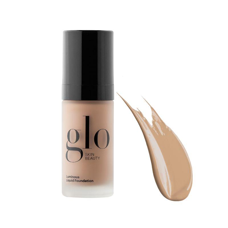 Glo Luminous Liquid Foundation Spf 18   Almond  30 Ml   Hos Frisøren   Baronen