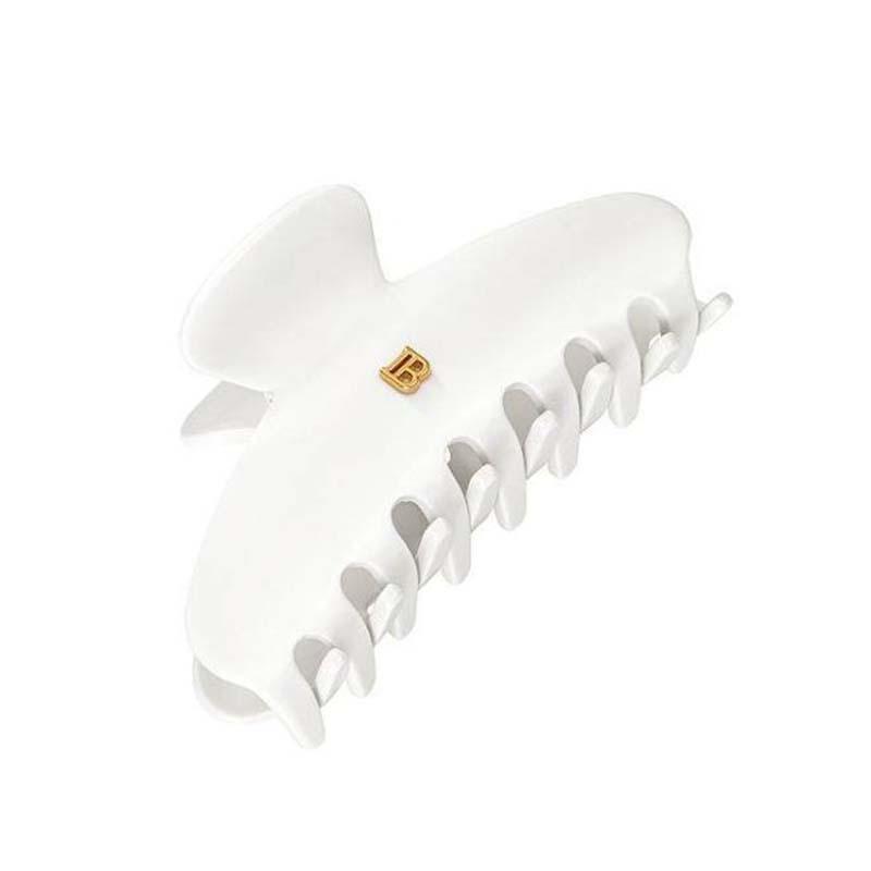 Balmain Cellulose Acetate Pince ?  Cheveux Large White