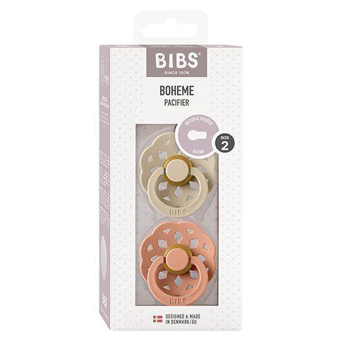 BIBS Boheme Sut i Latex - Vanilla Peach 2 Pakke