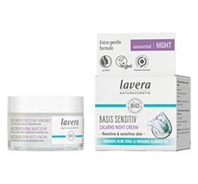 Lavera Regenerating Night Cream Aloe Vera   Almond Oil Basis Sensitiv  50ml