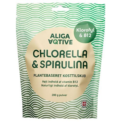 Aliga Aqtive Chlorella   Spirulina Pulver  200g