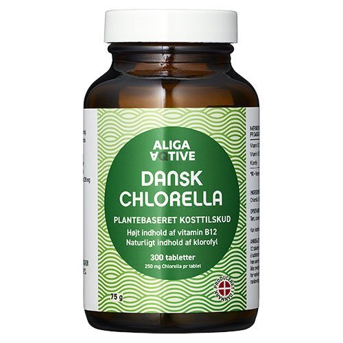 Aliga Aqtive Dansk Chlorella 300 tabletter - Naturlig detox