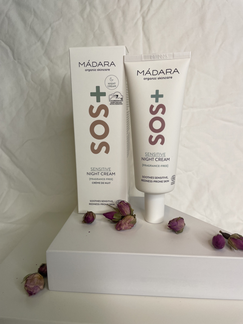 Madara SOS Sensitive Natcreme - Beroligende og Hydrerende