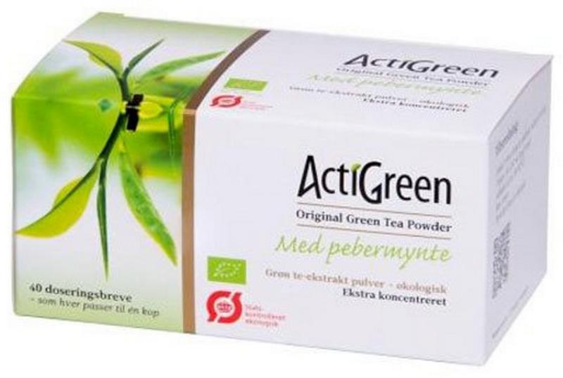 Økologisk Grøn Te med Pebermynte - 40 Breve