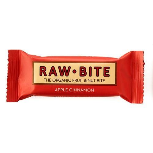 Rawbite Apple Cinnamon ø Frugt  Og Nøddebar  50 G