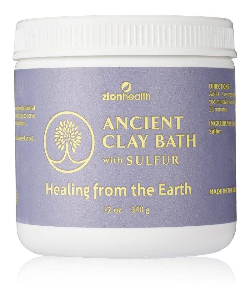 Zionhealth   Ancient Clay   Sulfur Bath Powder