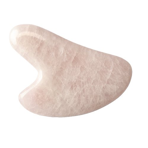 A Pure Mind Gua Sha Heart Rosa Kvarts   1 Stk